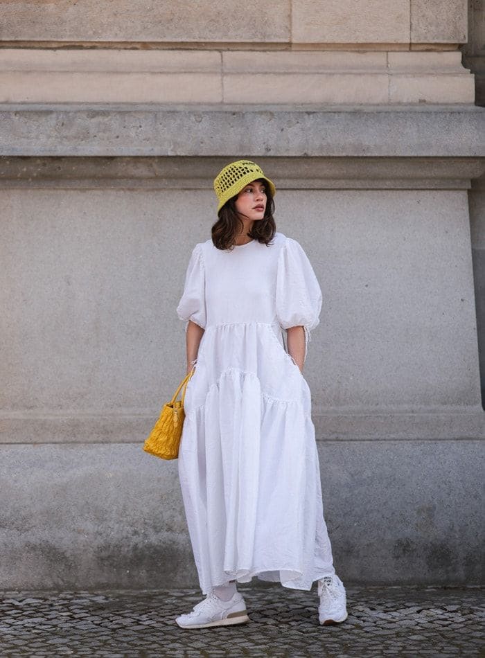 vestido blanco a