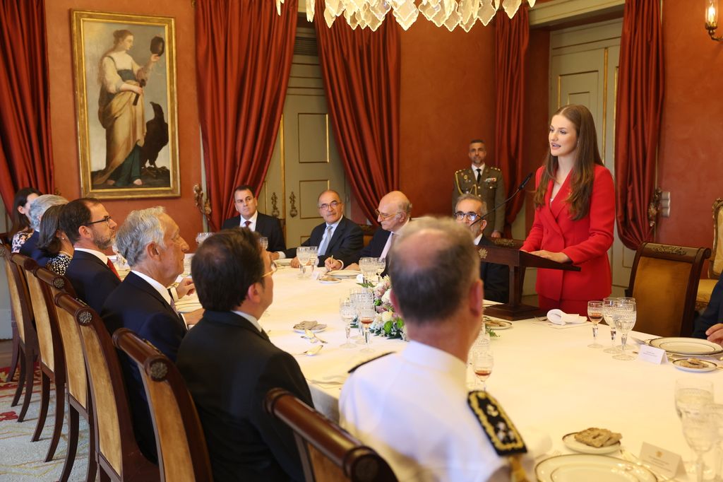 Almuerzo ofrecido por el presidente de la República Portuguesa, Marcelo Rebelo de Sousa, en honor a la Princesa de Asturias