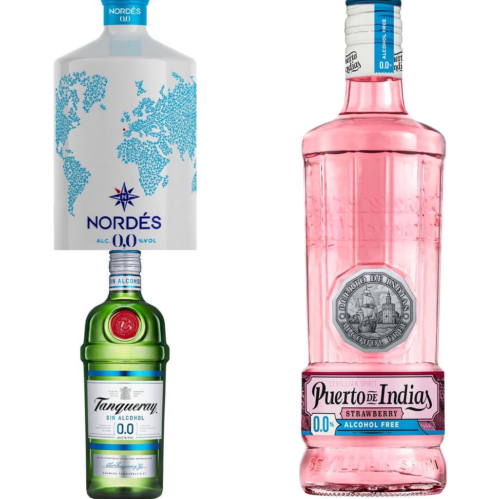 Ginebras sin alcohol: Nordés, Tanqueray y Puerto de Indias