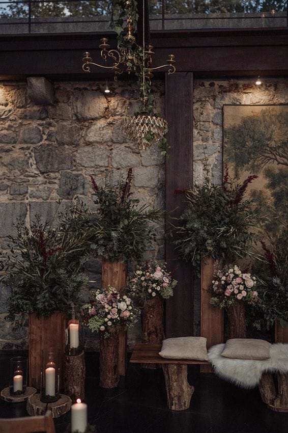 Decoración en bodas de otoño