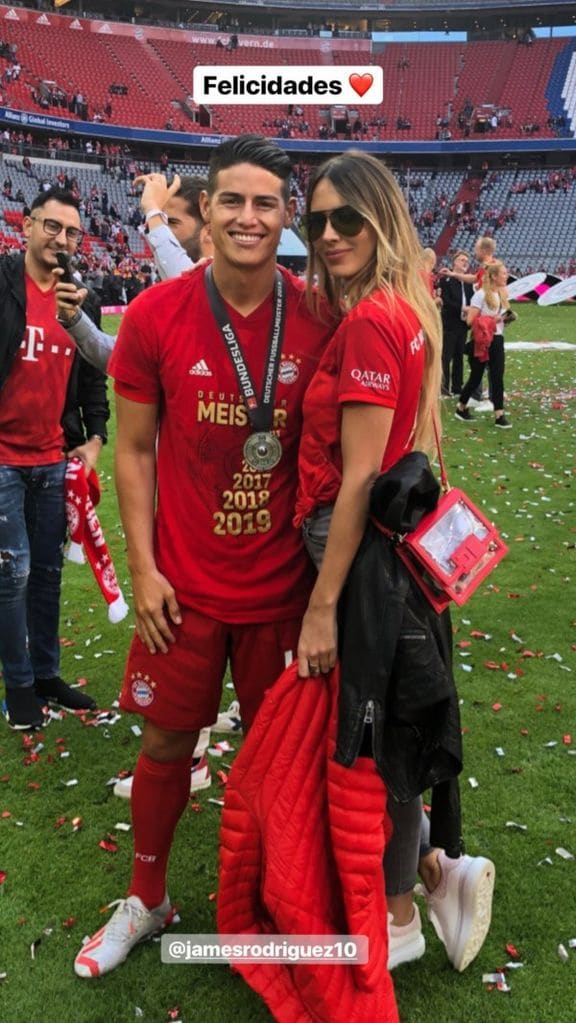 Shannon de Lima y James Rodríguez 