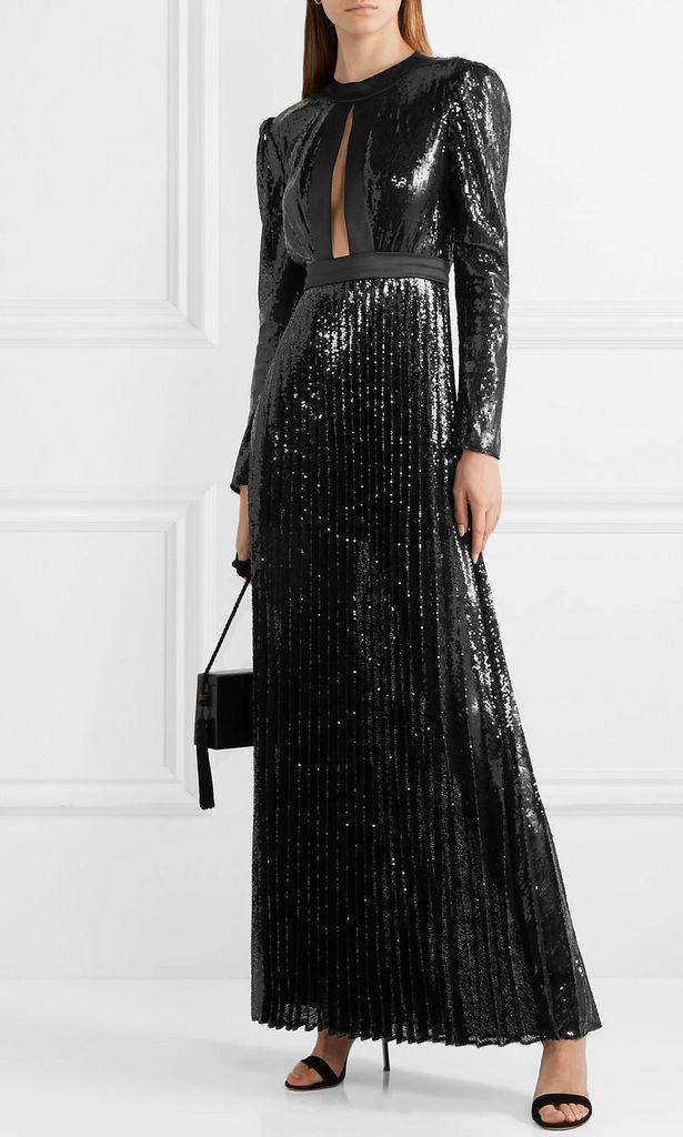 satin trimmed sequines gown de philosophi di lorenzo serafini