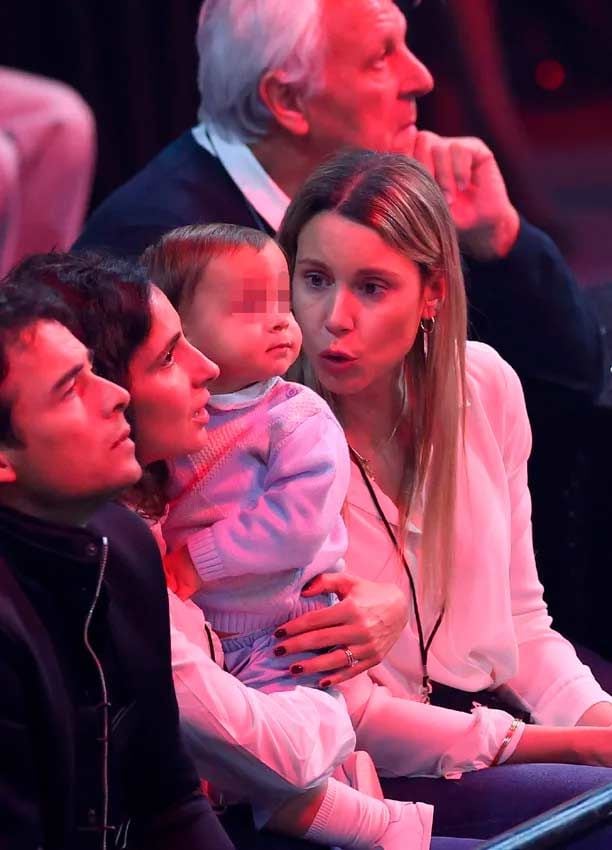 Mery Perelló con su hijo Rafa y Maribel Nadal