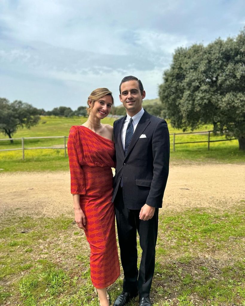 Mirko de Bulgaria con su novia en la boda de Almeida y Teresa Urquijo