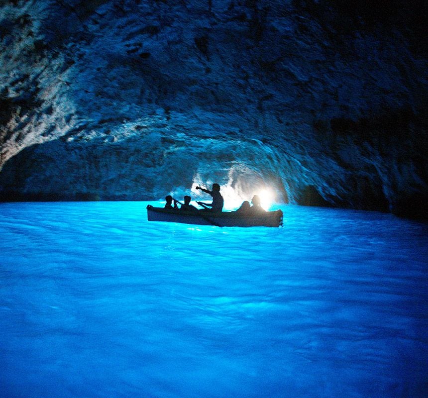 Gruta Azul, Capri, Italia