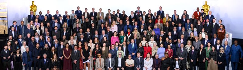 Foto de familia de los nominados a los Oscar 2024