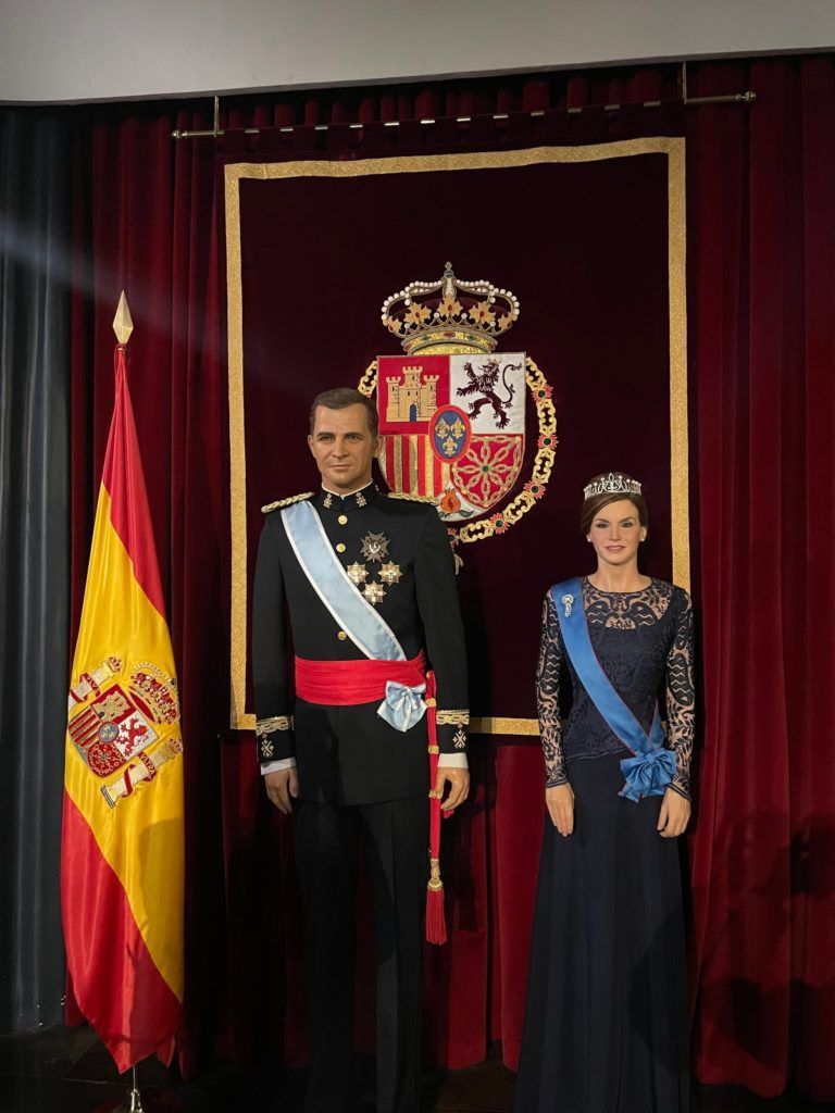 Las figuras de los reyes Felipe y Letizia en el Museo de Cera de Madrid