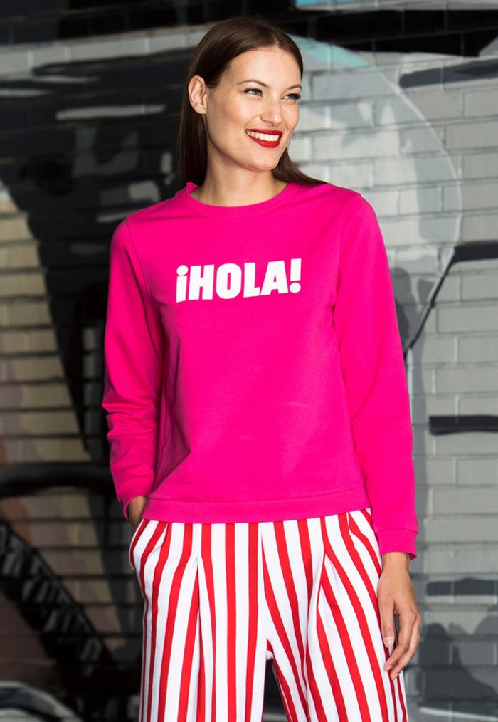 sudadera ¡HOLA! by Agatha Ruiz de la Prada