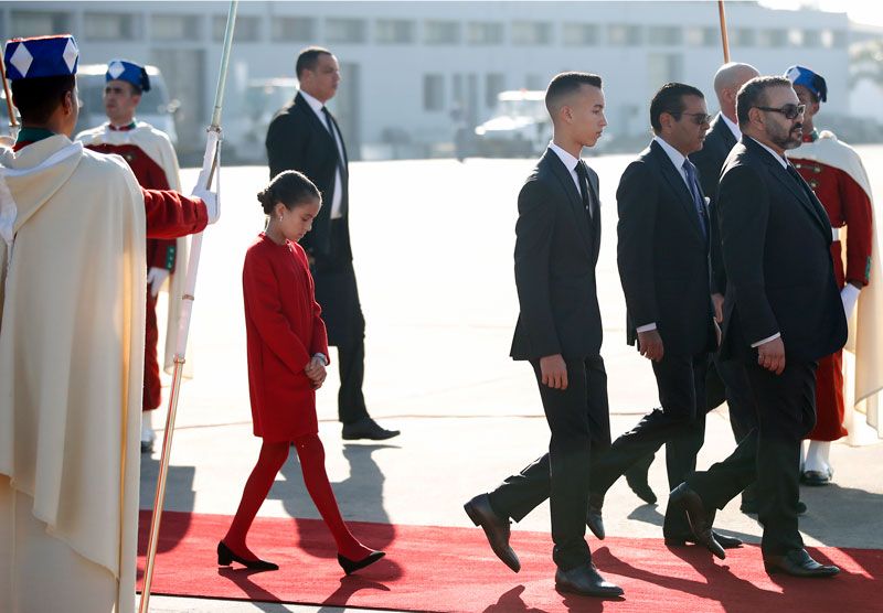 Mohamed VI, Moulay Hassan y Lalla Khadija