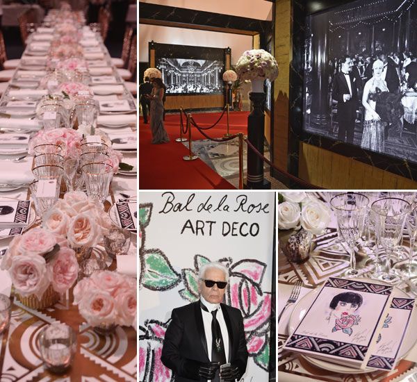 Karl Lagerfeld fue el encargado de diseñar un entorno único para el Baile de la Rosa
