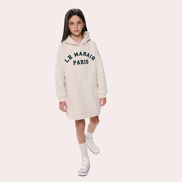 Vestido sudadera 'Le Marais' para niña Springfield Kids