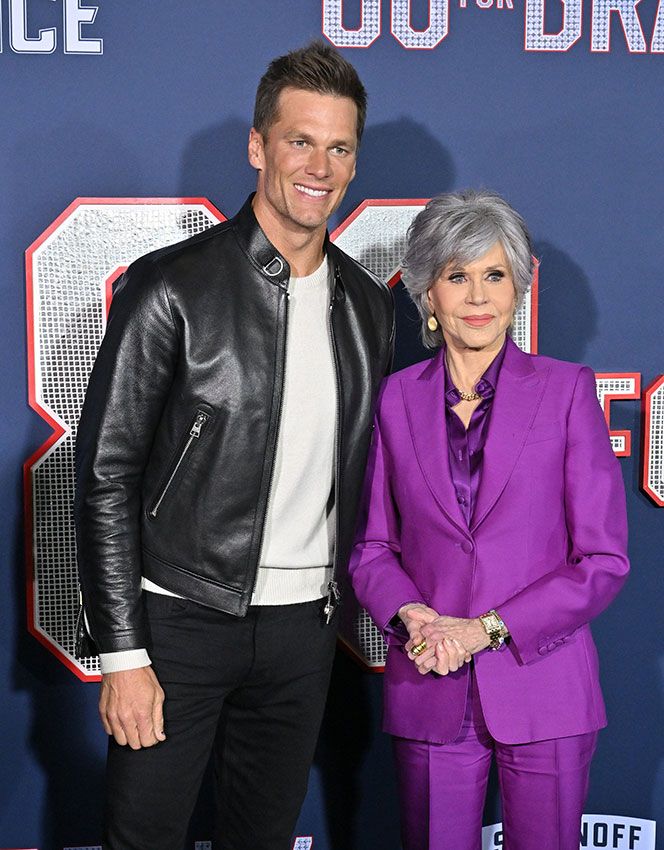 Jane Fonda con Tom Brady