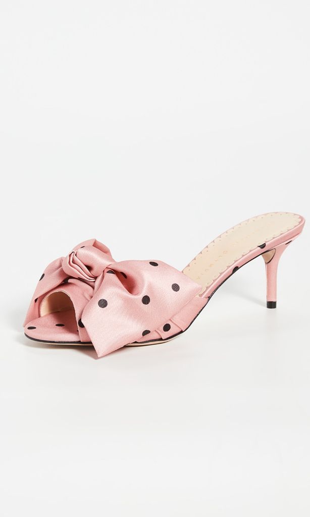 polka dot bow sandals de charlotte olympia