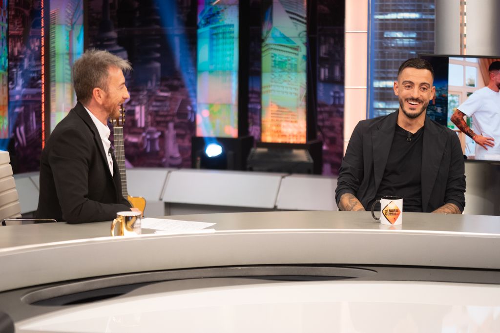 Joselu Mato en su visita a El Hormiguero