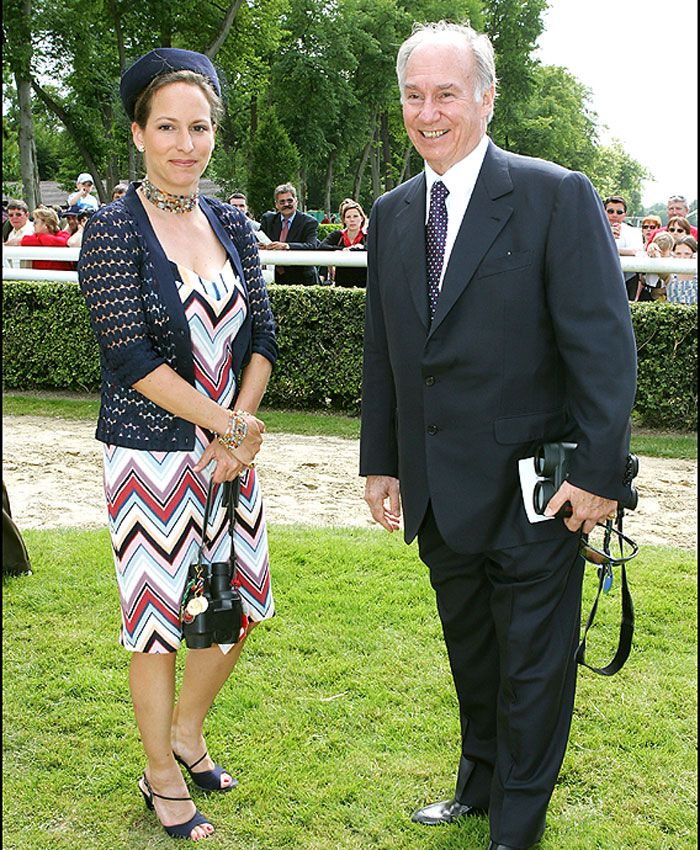 Aga Khan con su hija Zara