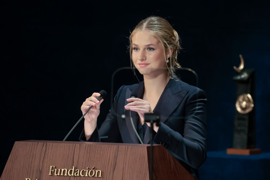 La princesa Leonor en la entrega de los Premios Princesa de Asturias el 25 de octubre de 2024