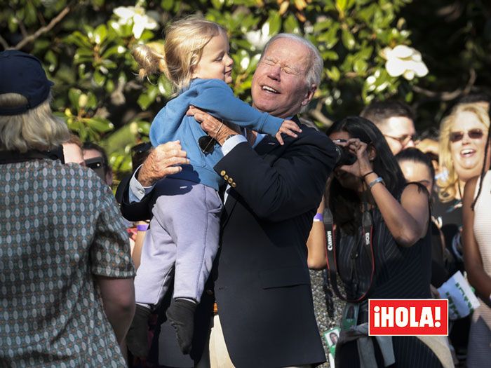 Imagen de Joe Biden con su nieta Beau de dos años 