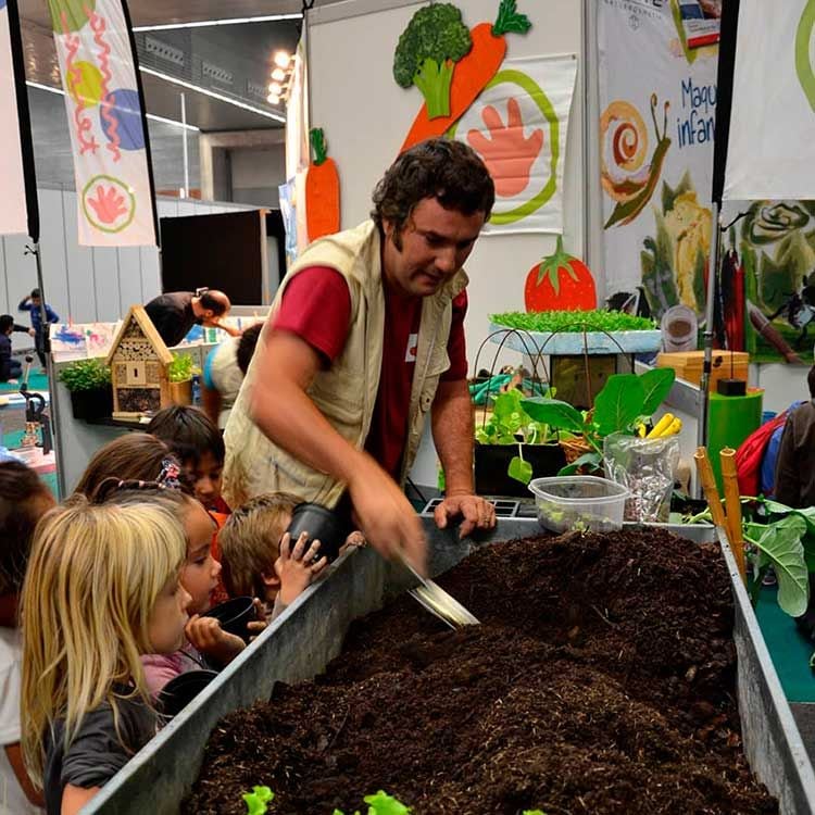 Taller de jardinería en Biocultura