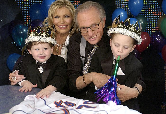 Larry King con su familia