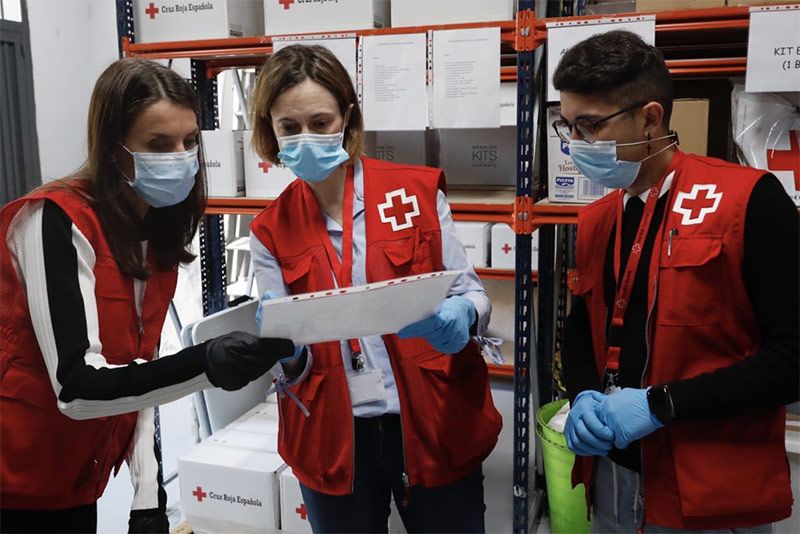 Reina Letizia en la Cruz Roja