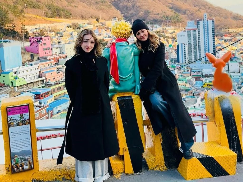 En su tour, Andrea y Nina también visitaron Corea del Sur.