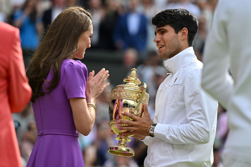 Carlos Alcaraz y Kate Middleton. Final Wimbledon 2024