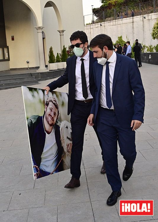 Cuadro de Alex Lequio en su funeral