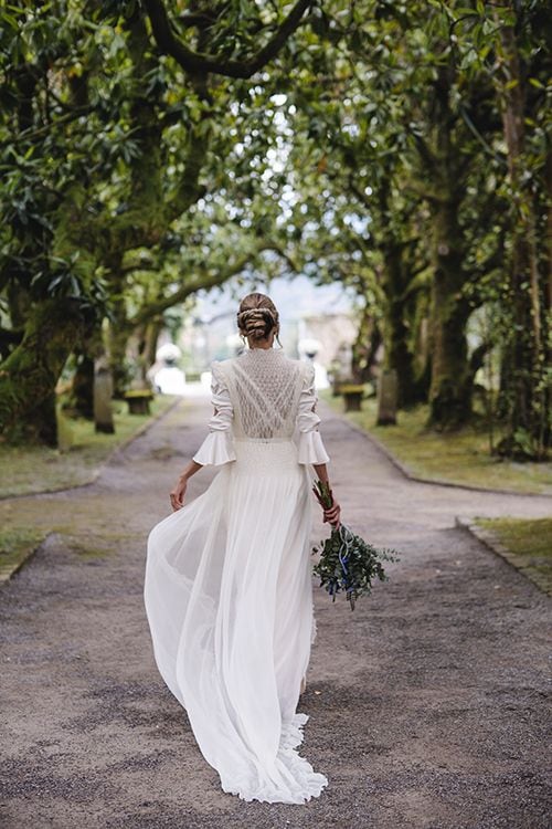 Vestido de novia sostenible