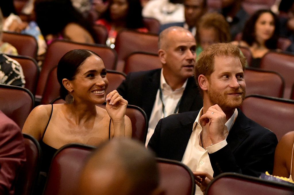 Los duques de Sussex en enero de 2024 en el Carib Theatre de Kingston, Jamaica, para el estreno de la película 'Bob Marley: One love'