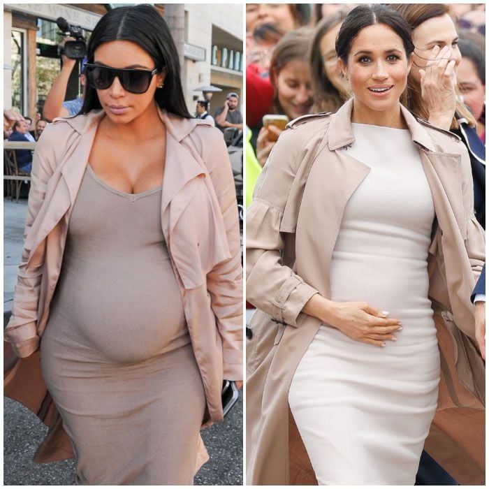 meghan markle kim kardashian pregnant 1