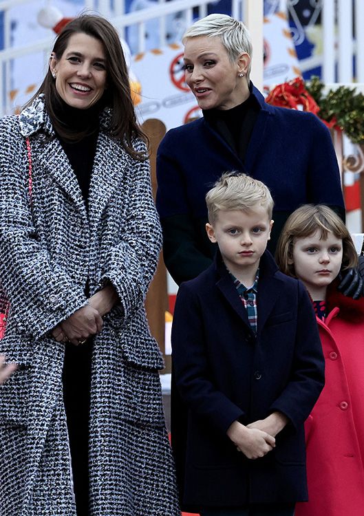 Inauguración de un mercadillo navideño en Mónaco 