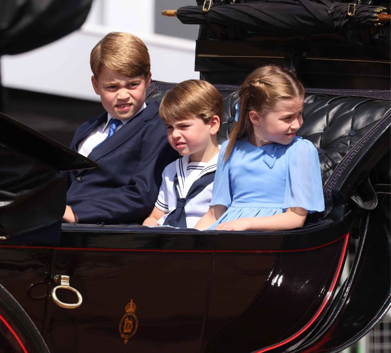 George, Charlotte y Louis de Cambridge