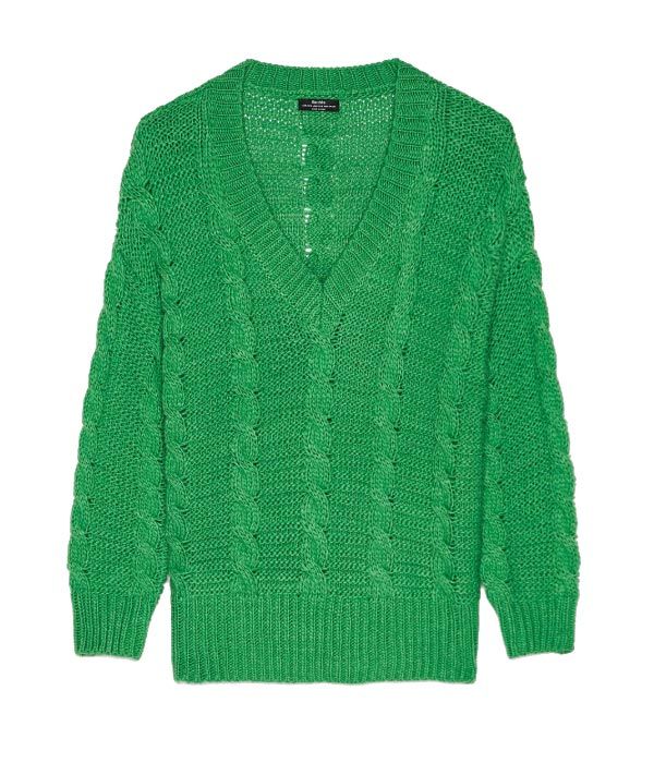 sueter verde bershka