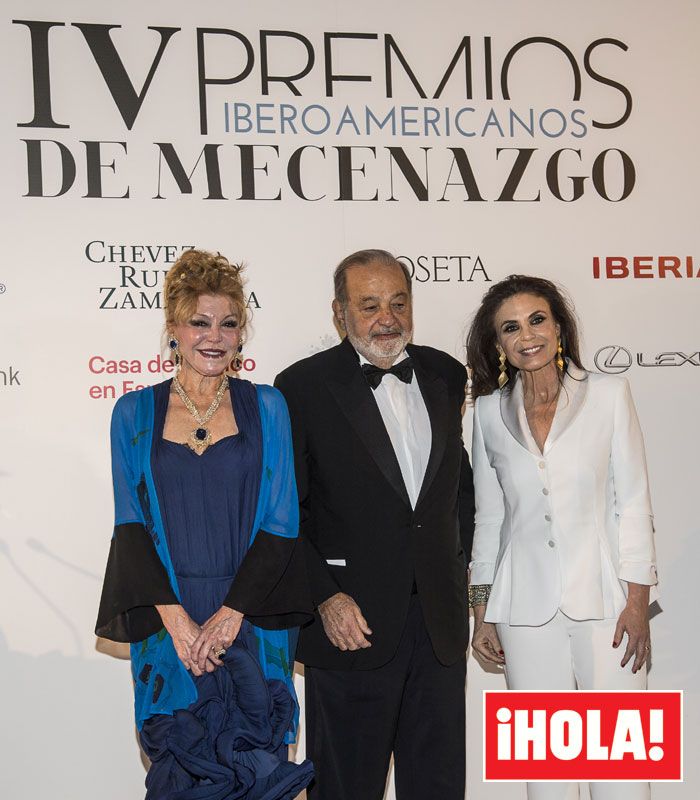 La baronesa Thyssen y Carlos Slim