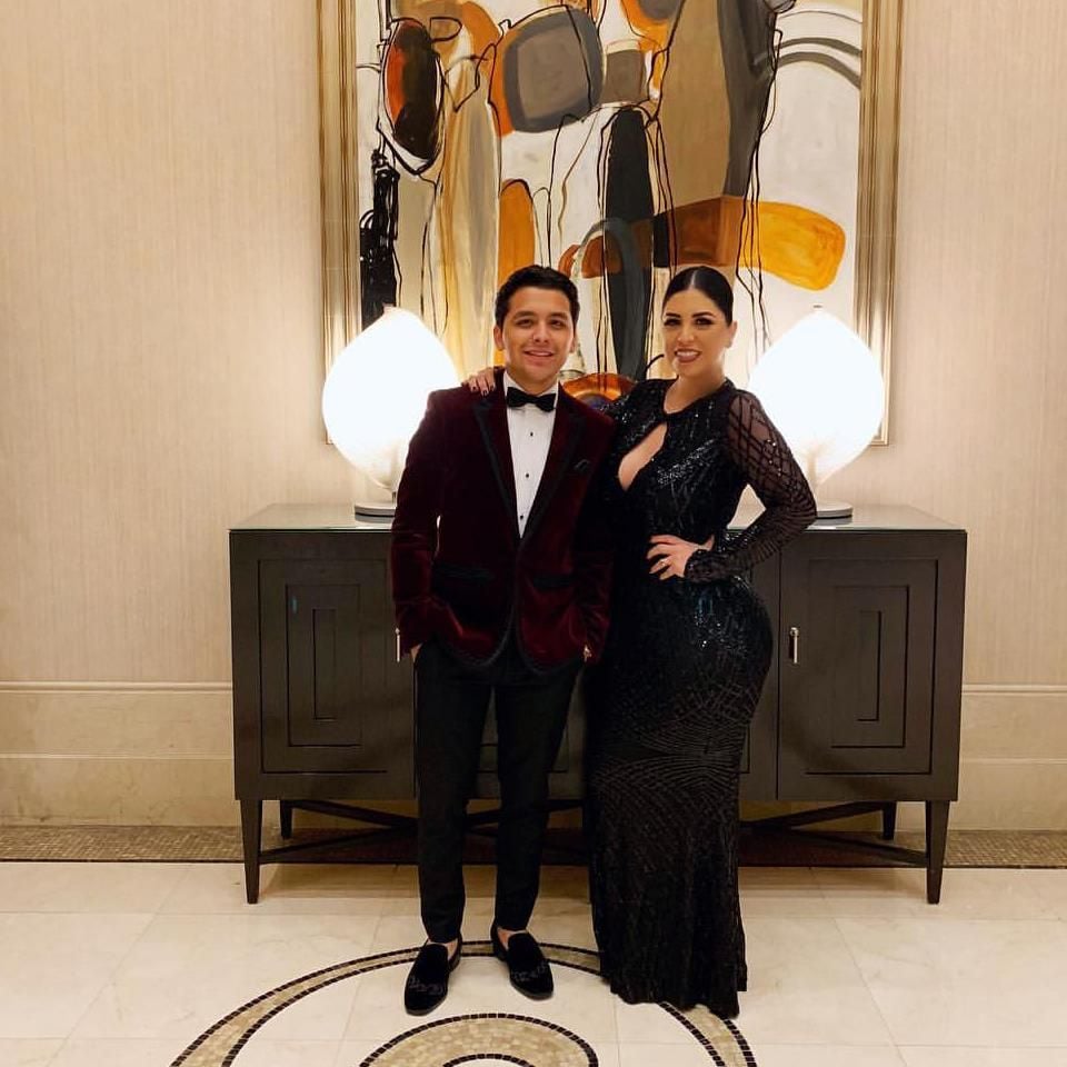 Christian Nodal y su mamá