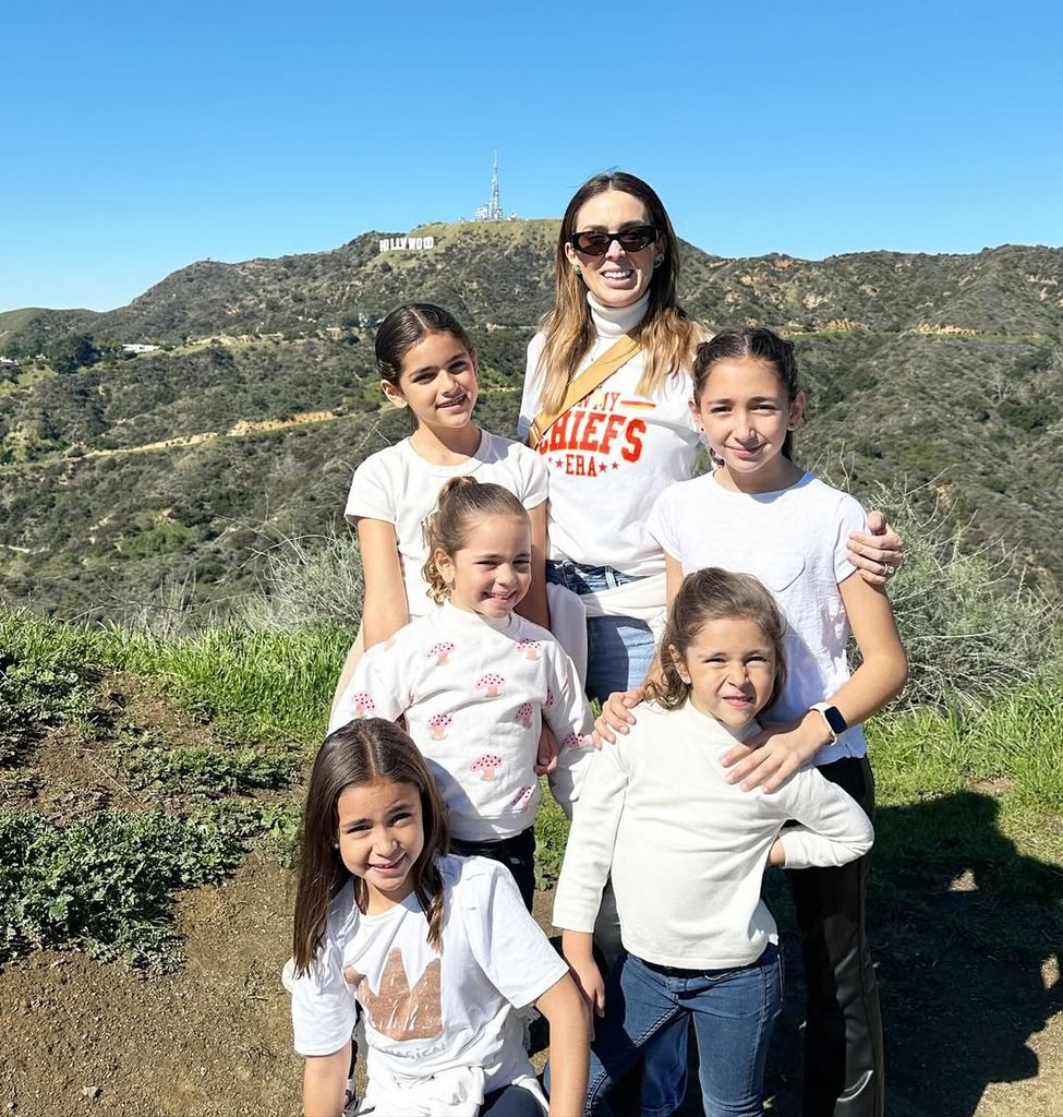 Jacky Bracamontes and his five daughters