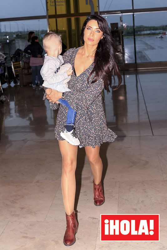 Pilar Rubio con su hijo Marco