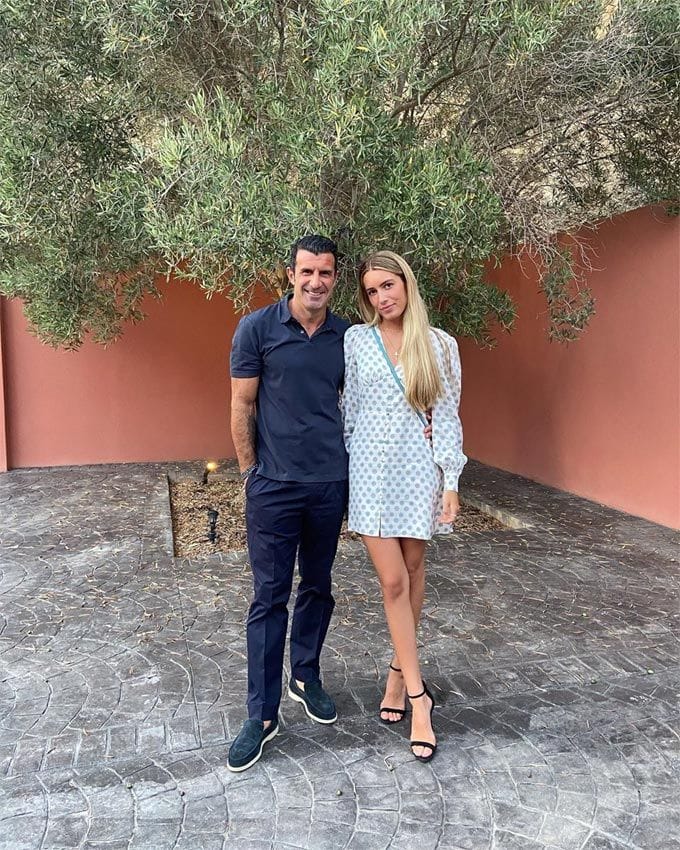 Luis Figo y Daniela Figo