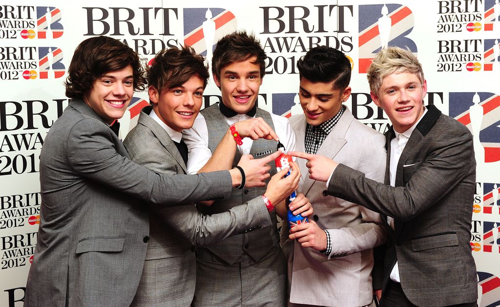 One Direction en los Brit Awards de 2012