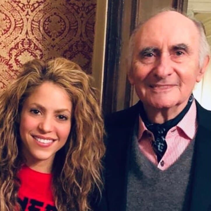 Shakira con el papá de su ex