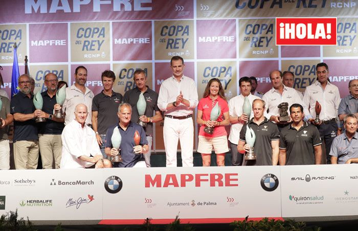 Felipe VI preside la entrega de trofeos de la Copa del Rey de vela