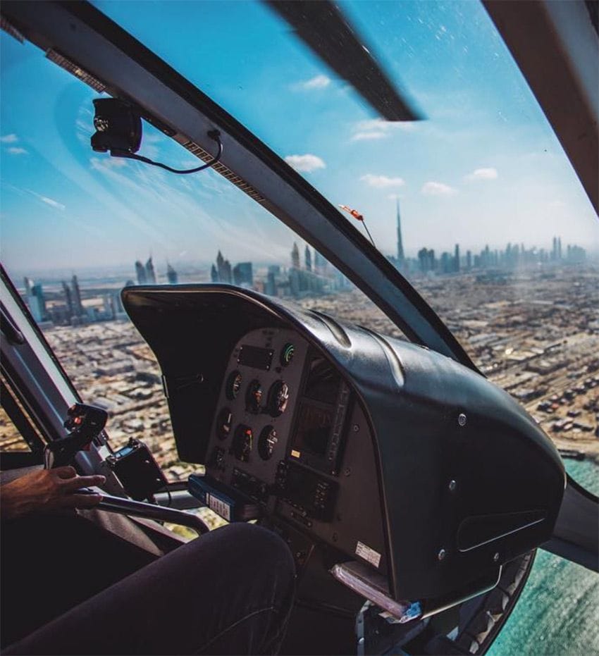 Vuelo en helicóptero por Dubai