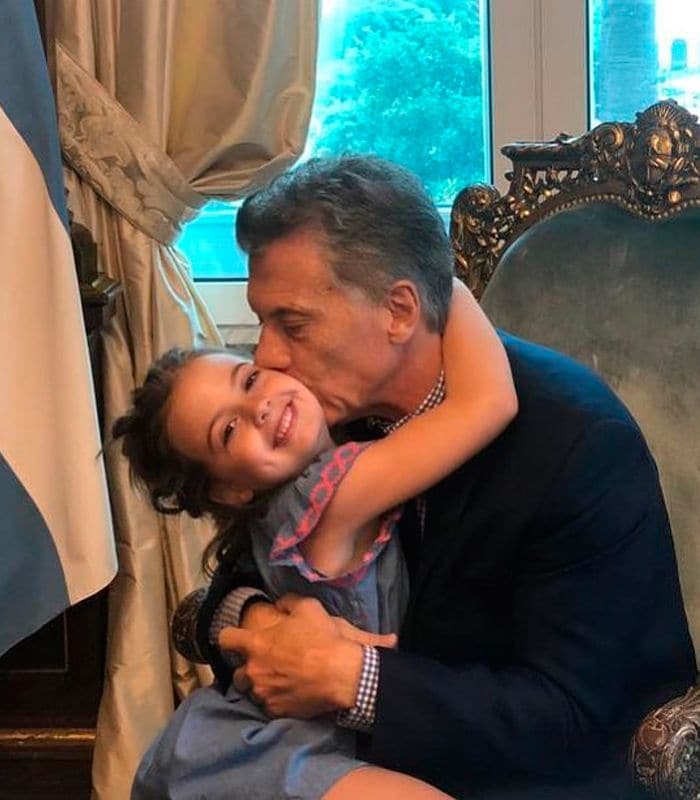 Mauricio Macri y su hija 
