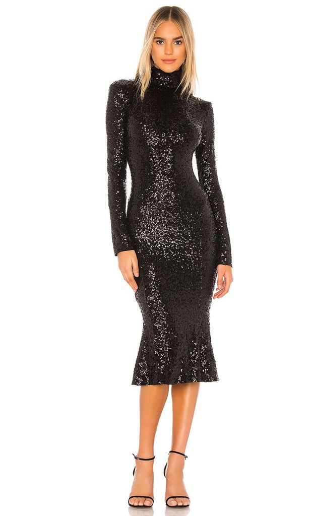 sequin fishtail dress de norma kamali