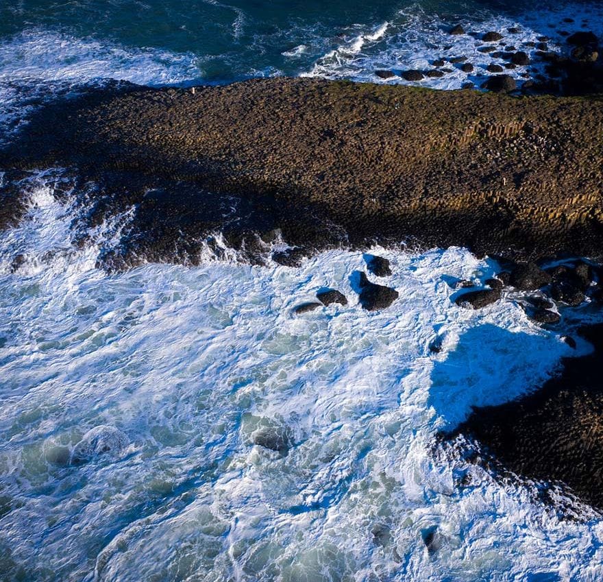 aerial view of giants causewaya