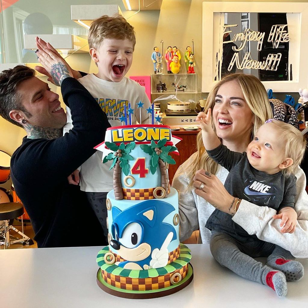 chiara ferragni fedez y sus hijos