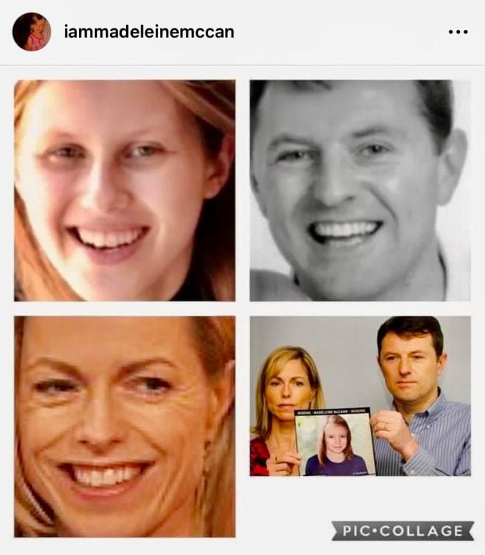 Comparación de Julia Faustyna con los padres de Madeleine McCann