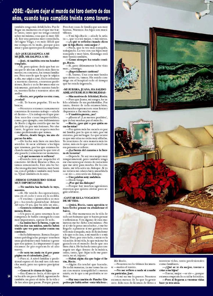 PDF Hola 3045.Diciembre 2002 . Casa la Moraleja .Navidad . Jose Ortega Cano y Rocio Jurado con sus hijos José Fernando y Gloria Camila.