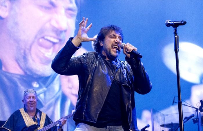 Javier Bardem, en el concierto de Miguel Ríos