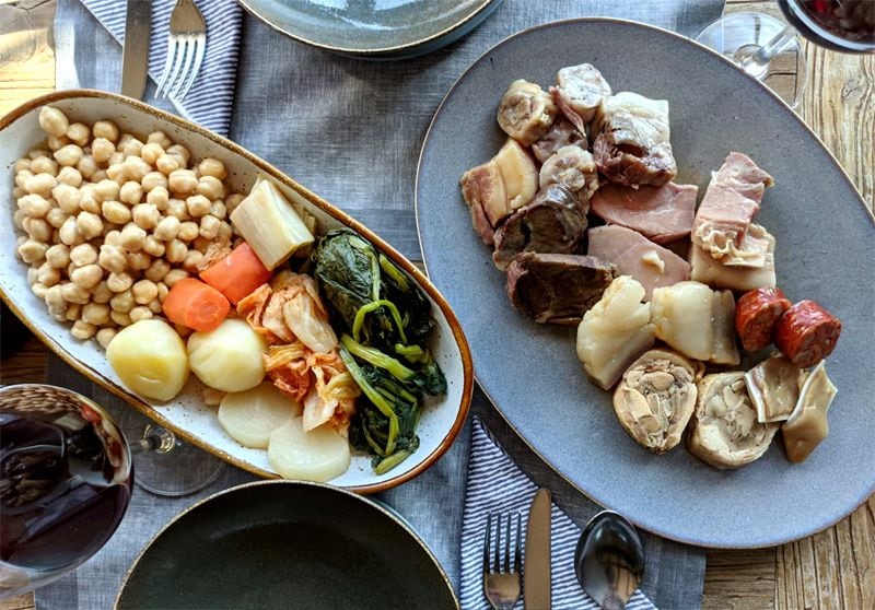 Cocido gallego del restaurante Portonovo